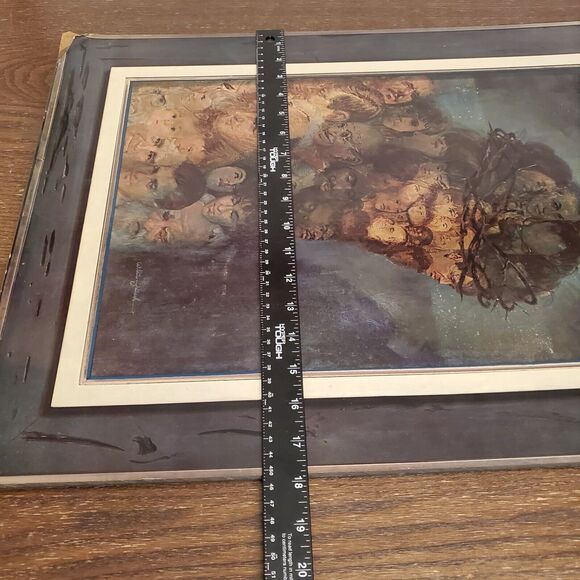 Vintage William Zdinak IN HIS IMAGE Art Print - Hardboard Mounting 23"x 0.5"x18" - Picture 5 of 16